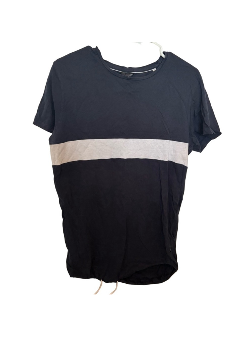 Jack & Jones Men's Black White Striped Shirt